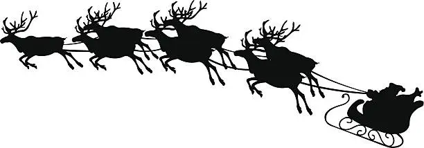 Vector illustration of reindeer