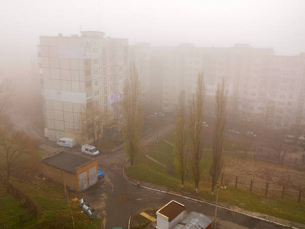 istock Fog in the city. 497609828