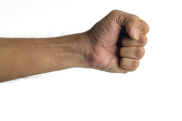 istock Human Fist on white background shot in studio 497611642
