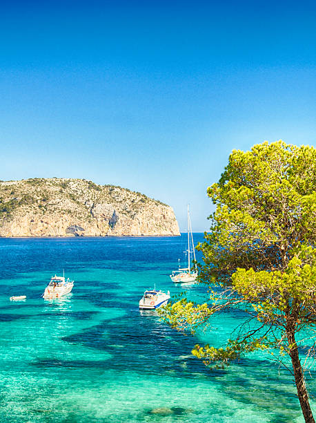 istock Boats and blue sea in Majorca 497615487