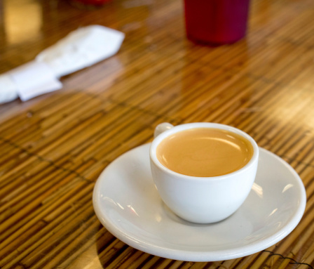 Cuban Coffee serve in a popular spot in little Habana Miami