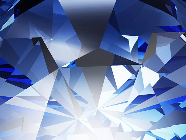 istock Abstract Blue Crystal Facet Background 497616169