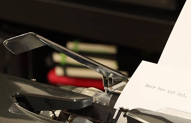 istock Text Dear Mom and Dad typed on old typewriter 497616581