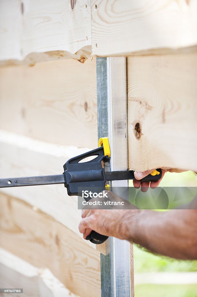 Carpentiere al lavoro - Foto stock royalty-free di Abilità