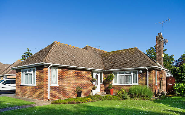 istock Residential bungalow home - UK 497619301