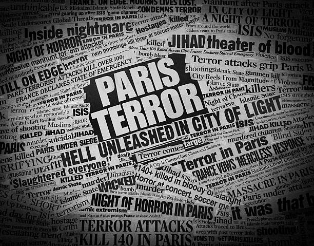 istock TERROR in Paris Newspaper Headline Collage 497627174