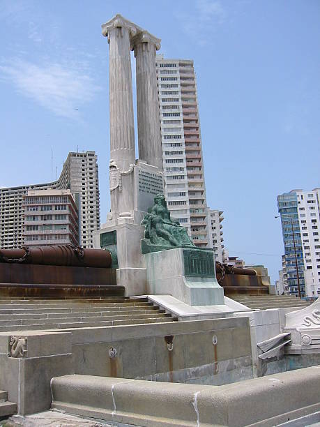 Monument to USS Maine in Havana, Cuba Monument to USS Maine (ACR-1/BB-2), commissioned in 1895, Sunk by explosion in Havana Harbor, Havana, Cuba, 15 February 1898 havana harbor photos stock pictures, royalty-free photos & images