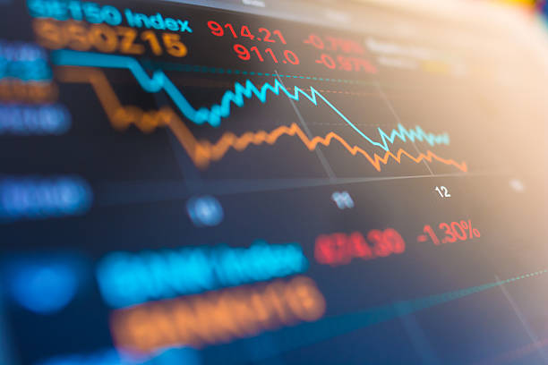 istock Stock market analysis in digital tablet display screen 497633290