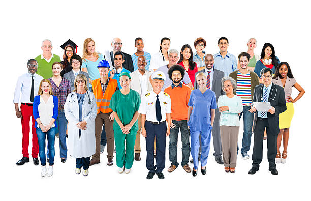 istock Group of Multiethnic Mixed Occupations People 497635003