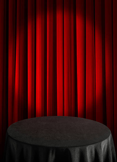 Convention hall with video screen and copy space for text or logo