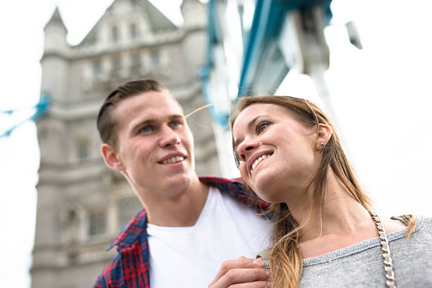 istock Couple portrait at tower bridge 497636794