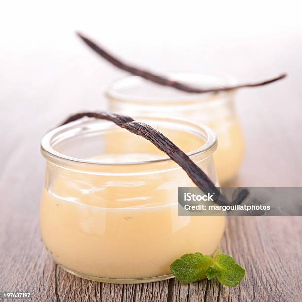 Vanilla Cream Dessert Stock Photo - Download Image Now - Vanilla, Custard, Dessert - Sweet Food