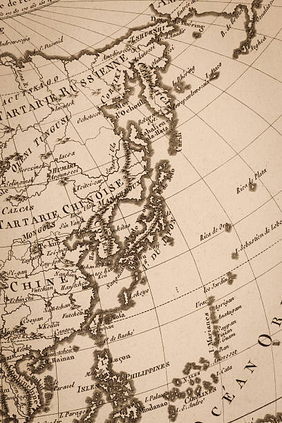istock Old world map, Japan and East Asia 497639459