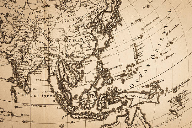 istock Old world map, Japan and East Asia 497639481
