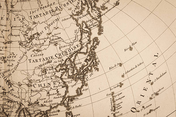 istock Old world map, Japan and East Asia 497639487