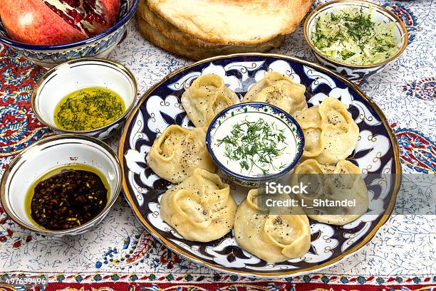 Manti Or Mantu Are Dumplings Popular In Most Asia Cuisines Stock Photo - Download Image Now