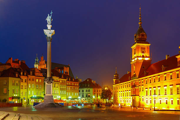 istock Castle Square at night in Warsaw, Poland 497641536