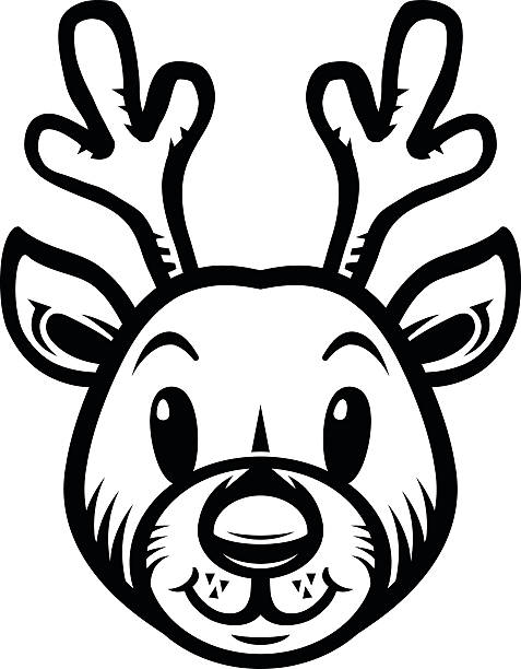 rudolph красный nosed reinder рождество мультфильмов - red nosed illustrations stock illustrations