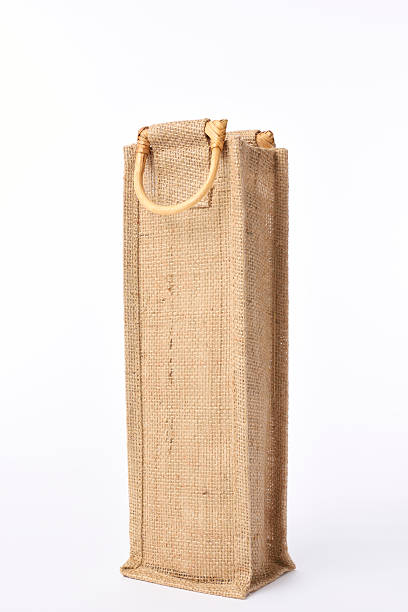 istock Isolated shot of slim burlap sack on white background 497677712