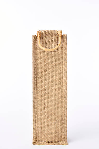 istock Isolated shot of slim burlap sack on white background 497678424