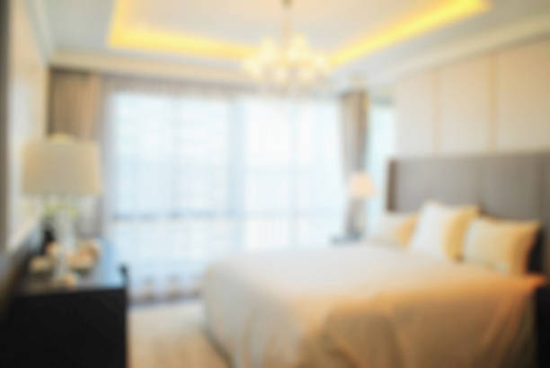 istock defocus blur abstract background of modern bedroom interior 497678458