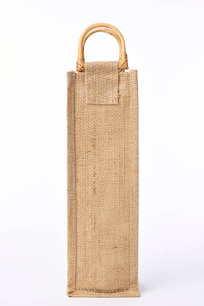 istock Isolated shot of slim burlap sack on white background 497678664
