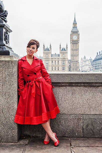 istock London Woman in Red 497681584