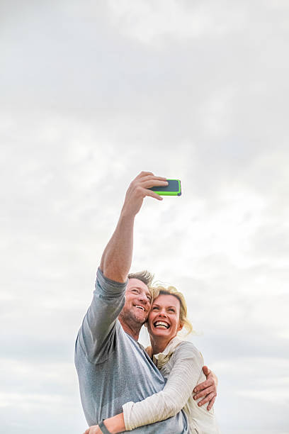 istock Romantic Middle Age Couple Selfie 497683436