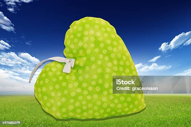 Green Heart In The Garden Stock Photo - Download Image Now - Blue, Formal Garden, Grass Family