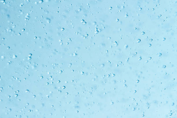 istock Detail bubbles in blue liquid. 497685915
