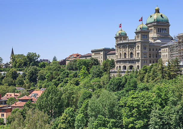 연방 palace of switzerland - berne the reichstag berne canton switzerland 뉴스 사진 이미지