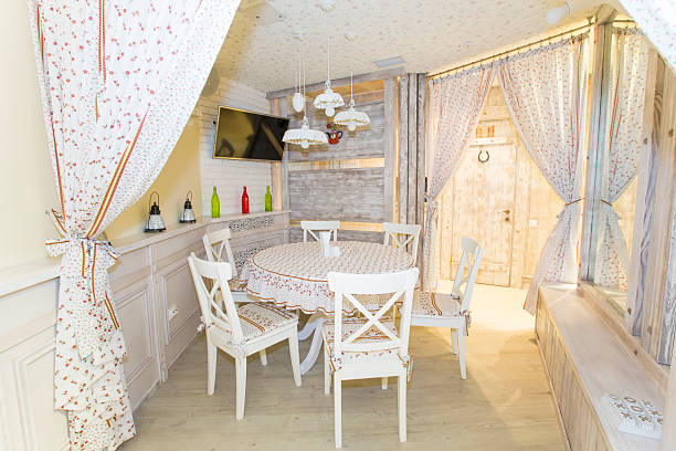 istock Interior of a small restaurant 497686335