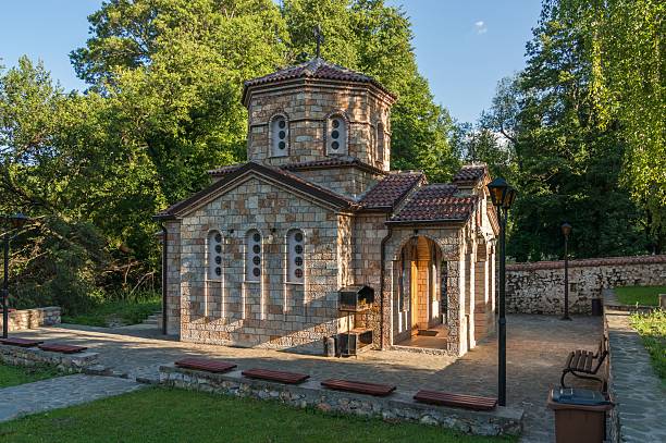 istock Chapel in Macedonia near Ohrid lake 497686682