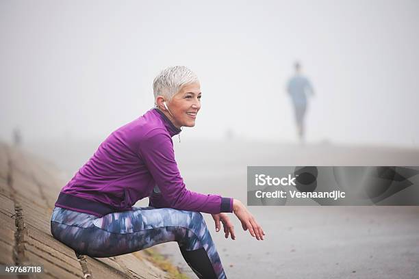 Morning Jogging Stock Photo - Download Image Now - Exercising, Women, Motion