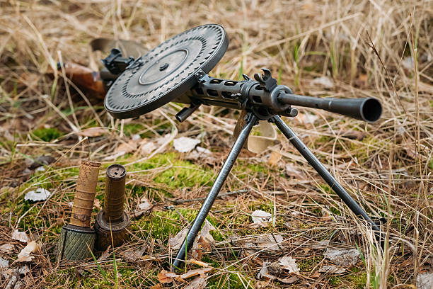 istock Soviet russian machine gun of World War II 497687414