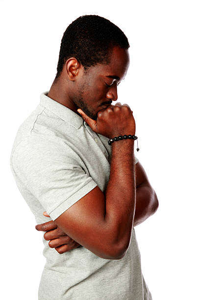 istock Portrait of a pensive african man 497688417