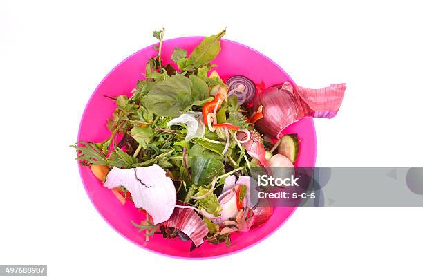 Bowl Of Food Scraps Stock Photo - Download Image Now - Bowl, Close-up, Color Image