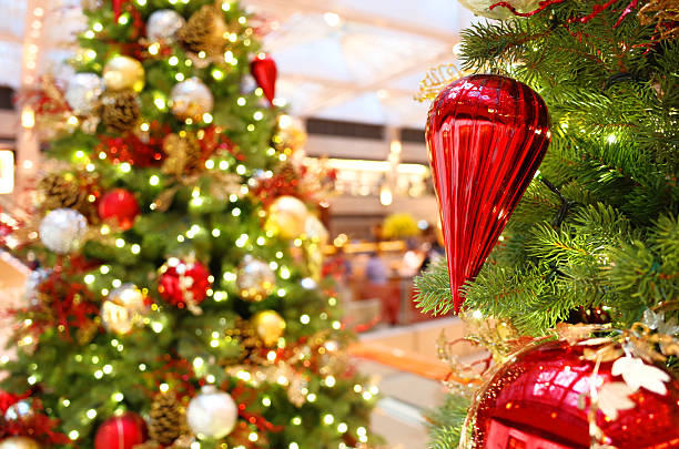 istock Christmas Decorations in shopping mall 497689022