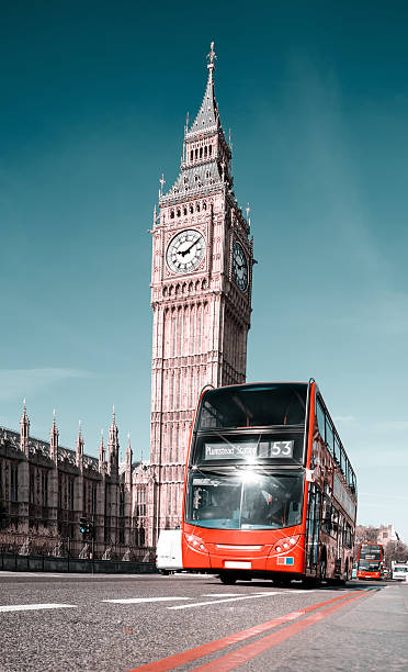 istock London bus in front of Big Ben 497689837
