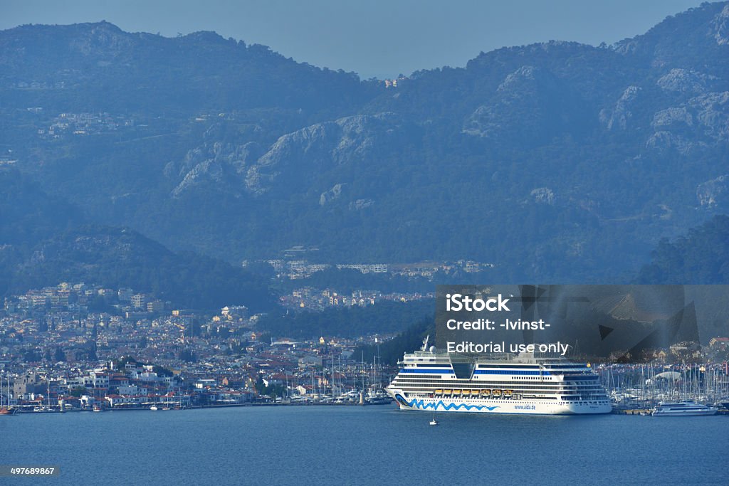 Barco de Cruzeiro AIDAdiva em Marmaris, Turquia - Royalty-free AIDA Diva Foto de stock