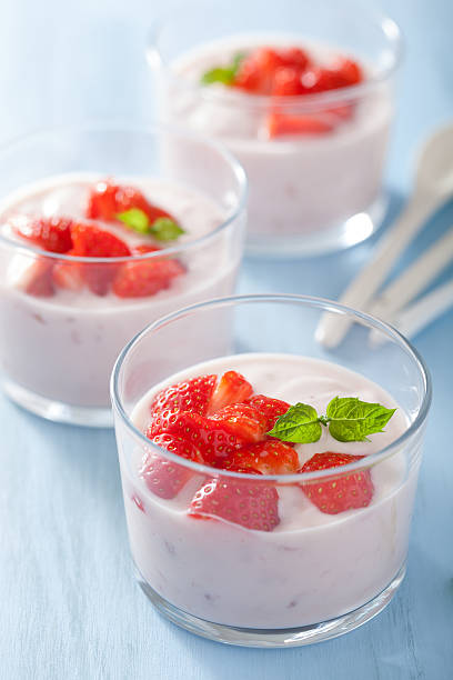 istock healthy breakfast with yogurt and strawberry 497689989