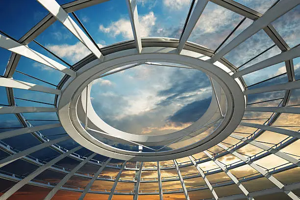 Photo of roof of futuristic dome