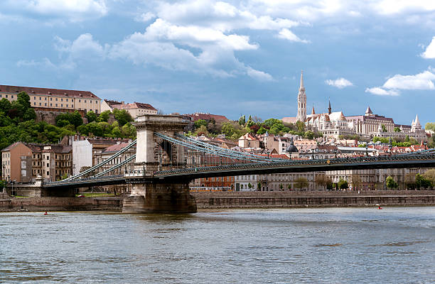 istock Chain Bridge over Danube river. Budapest city. Hungary 497690689