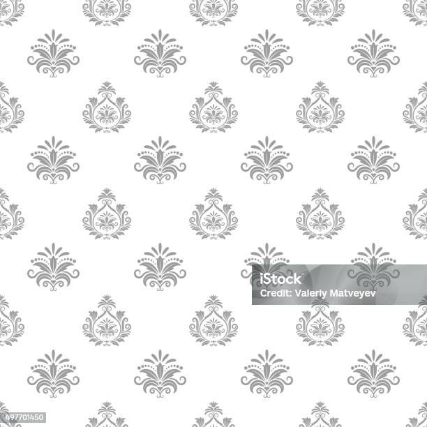 Wallpaper In Baroque Style Stock Illustration - Download Image Now - 2015, Abstract, Arts Culture and Entertainment
