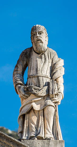 istock Stone statue in the old town Perast 497702222