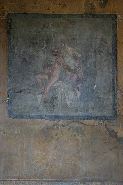 istock Pompeian fresco. Pompeii (Naples - Italy) 497705746