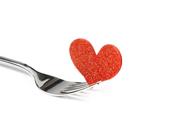 istock restaurant series, valentine day dinner on white background 497706366