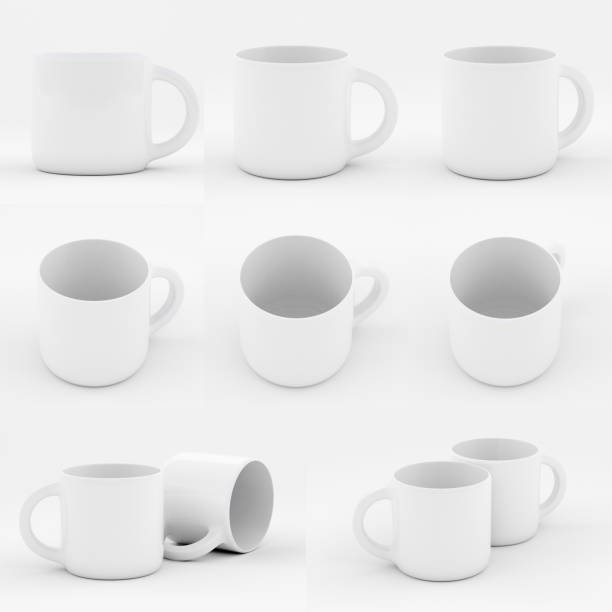 istock Mockup of white china cup 497706664