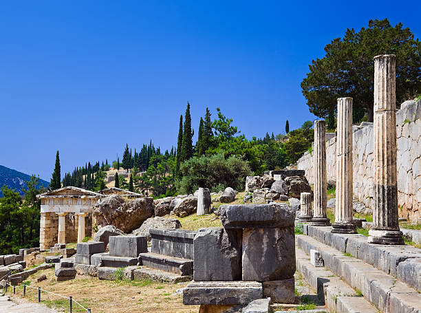 istock Ruins of the ancient city Delphi, Greece 497708552