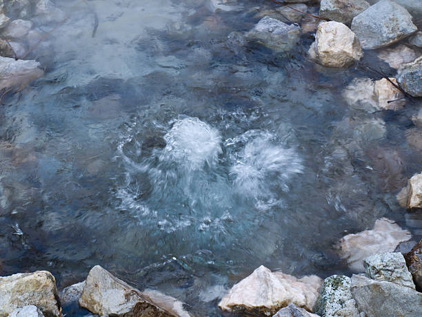 Geyser hot spring in Huai Nam Dang National Park in Chiang Mai, Thailand